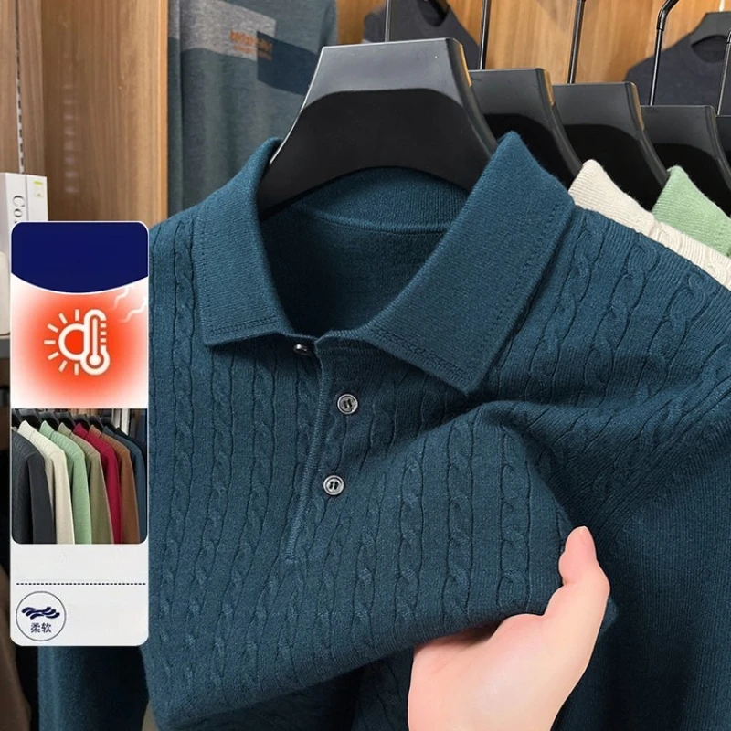  CableKnit Свитер-поло с длинным рукавом ThermalWarmth SoftTouch Винтажный стиль БизнесПовседневная трикотажная одежда Мужская мода Классический дизайн
CableKnit Свитер-поло с длинным рукавом ThermalWarmth SoftTouch Винтажный стиль БизнесПовседневная трикотажная одежда Мужская мода Классический дизайн