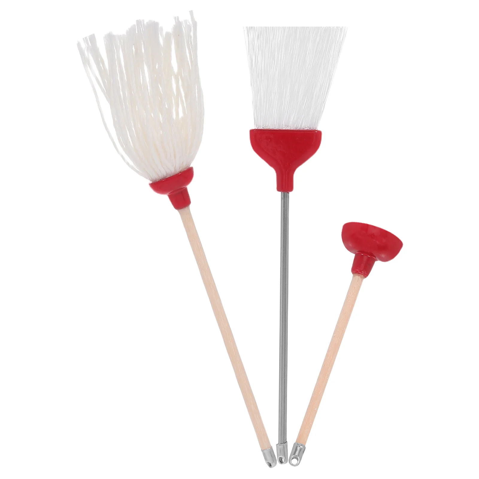 3Pcs Miniature Cleaning Set with Mop Broom Plunger Realistic Home Care Tools for Dollhouse Bathroom Laundry Room Setup
3Pcs Miniature Cleaning Set with Mop Broom Plunger Realistic Home Care Tools for Dollhouse Bathroom Laundry Room Setup