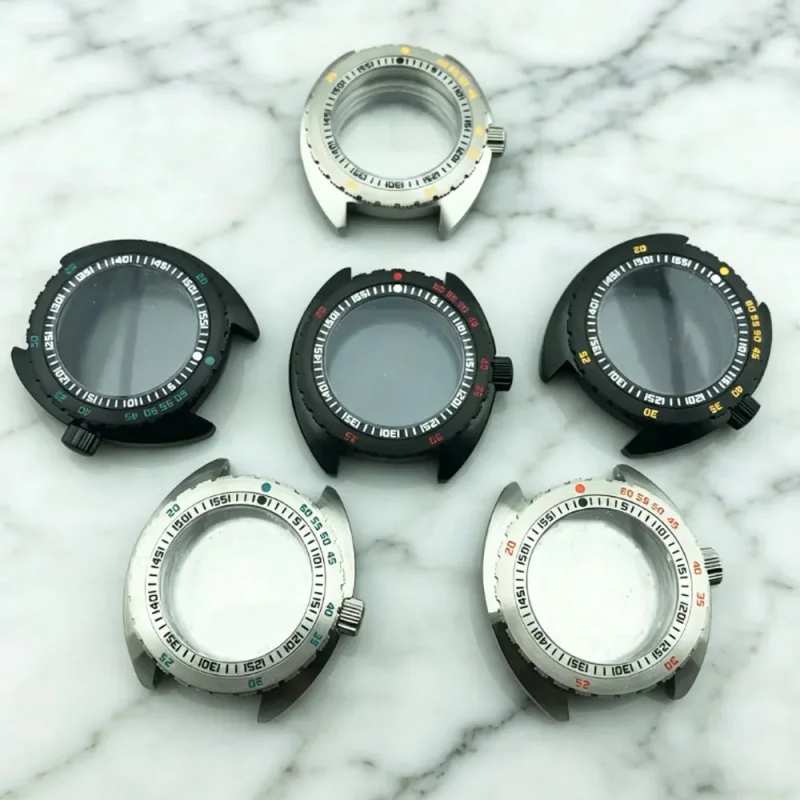 Shrouded Case 40mm Black Silver 316L Stainless Steel Sapphire Glass 5bar Waterproof Suitable for NH35 NH36 Movement
Shrouded Case 40mm Black Silver 316L Stainless Steel Sapphire Glass 5bar Waterproof Suitable for NH35 NH36 Movement