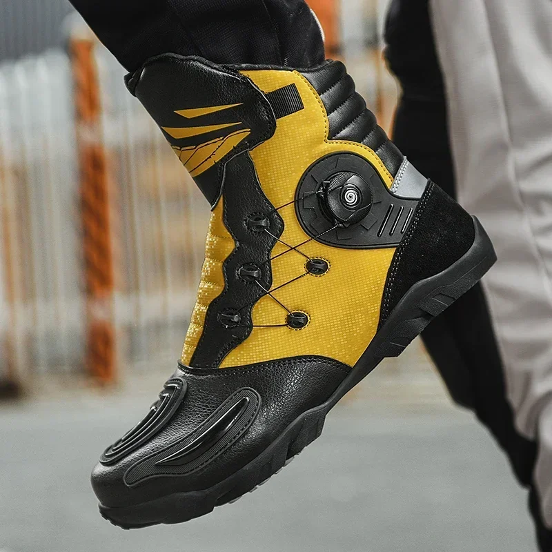 Motorcycle Protective Boots Motorbiker Riding Protect Shoes Motorboats Off-road Touring Cycling Botas Motorcyclist Men's Women's
Motorcycle Protective Boots Motorbiker Riding Protect Shoes Motorboats Off-road Touring Cycling Botas Motorcyclist Men's Women's