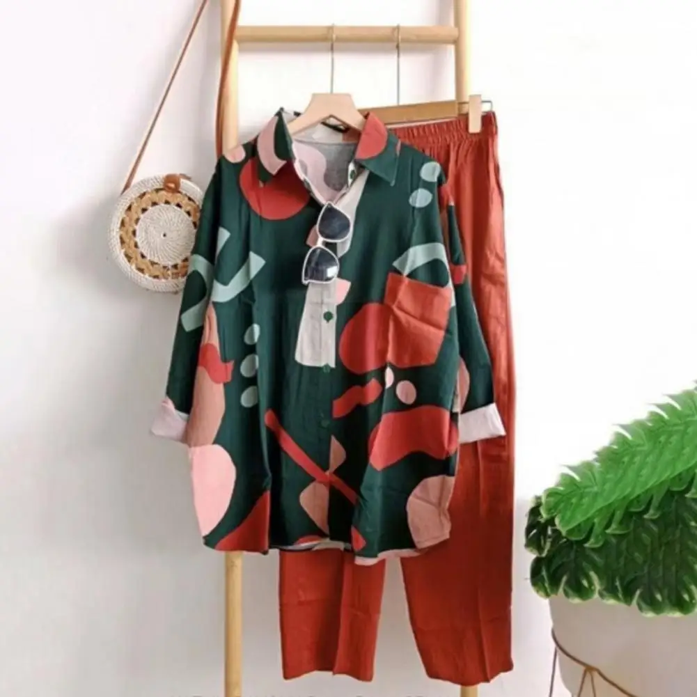 2 Pcs/Set Lady Spring Outfit Chic Rich Colors Lady Spring Outfit Wide Leg Lady Shirt Pants Set Women Clothes
2 Pcs/Set Lady Spring Outfit Chic Rich Colors Lady Spring Outfit Wide Leg Lady Shirt Pants Set Women Clothes