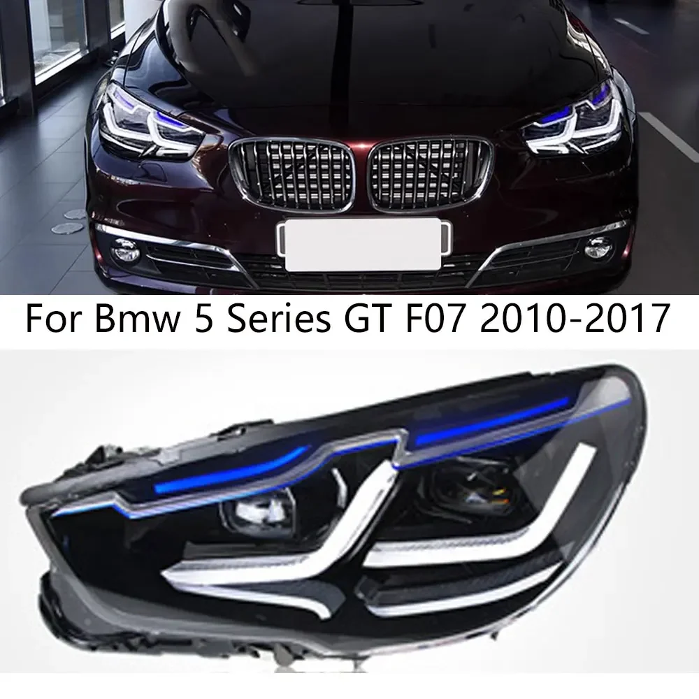 Автомобильные фары для BMW 5 серии GT F07 2010-2017, светодиодные фары DRL, указатель поворота, светодиодный проектор, автоаксессуары
Автомобильные фары для BMW 5 серии GT F07 2010-2017, светодиодные фары DRL, указатель поворота, светодиодный проектор, автоаксессуары