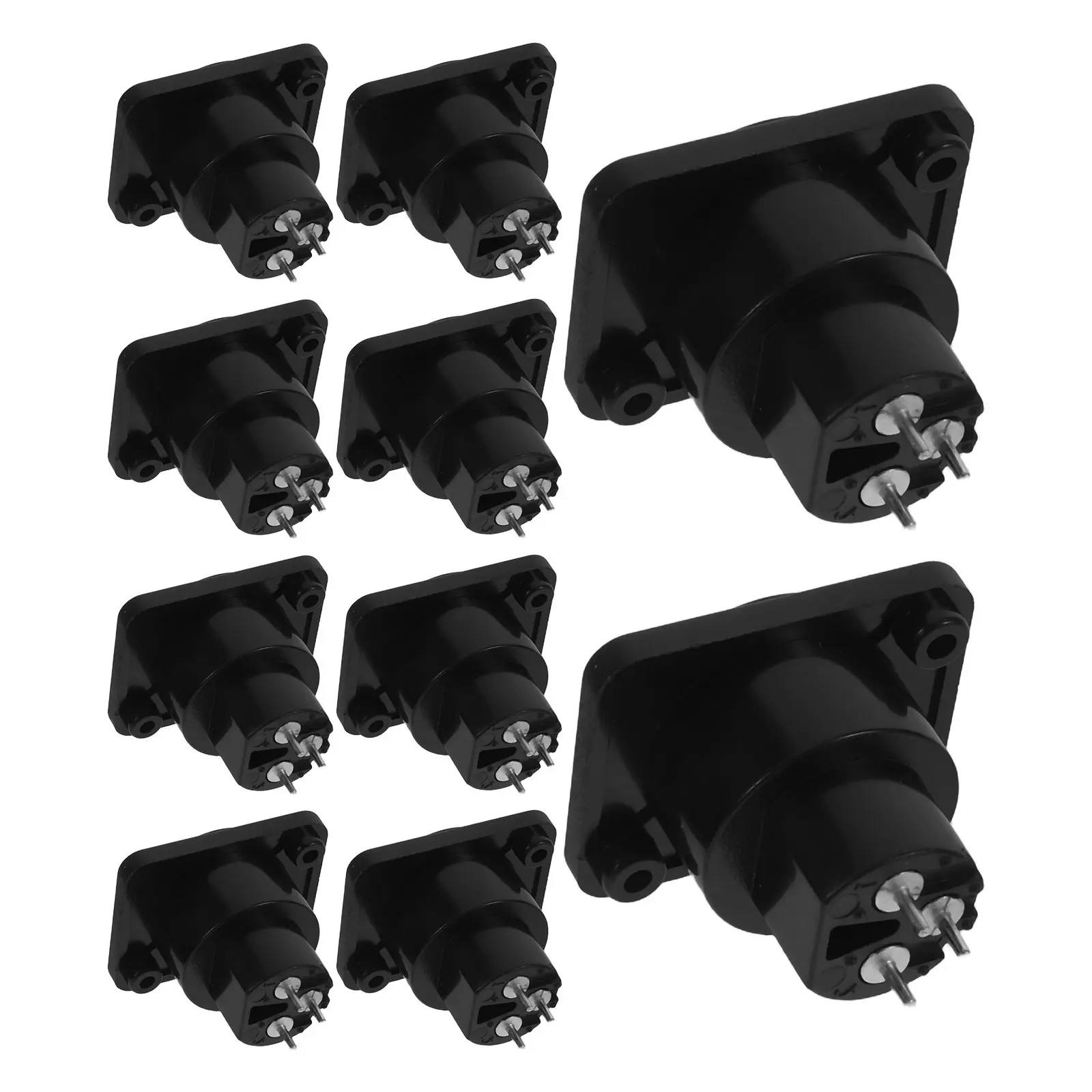 10Pcs 3-Pin Xlr Female Panel Socket Chassis Mount Audio Connector for Microphones Mixers Amplifiers Balanced
10Pcs 3-Pin Xlr Female Panel Socket Chassis Mount Audio Connector for Microphones Mixers Amplifiers Balanced