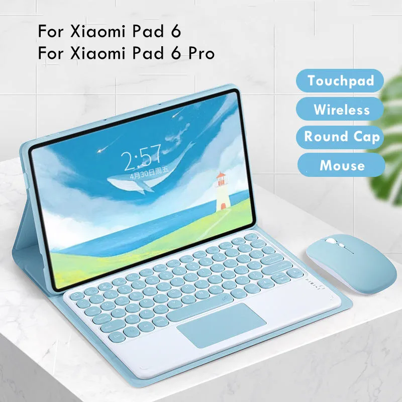 For Xiaomi Pad 6 Case Touchpad Keyboard Cover for Xiaomi Pad 6 Pro Global Version Portuguese Russian Spanish French Keyboard
For Xiaomi Pad 6 Case Touchpad Keyboard Cover for Xiaomi Pad 6 Pro Global Version Portuguese Russian Spanish French Keyboard