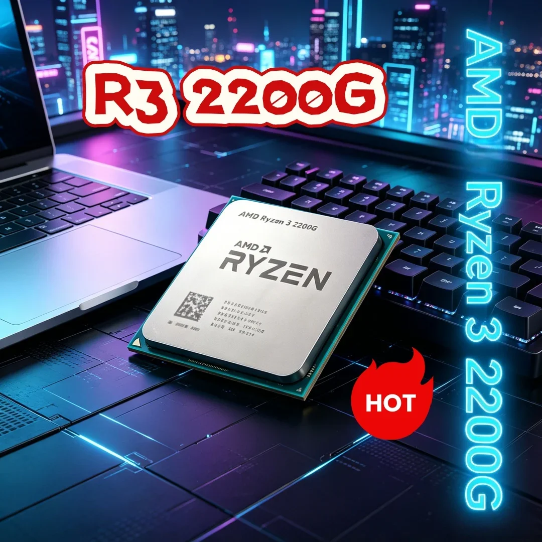 Premium Grade AMD Ryzen 3 2200G R3 4-Core 4-Thread 3.5GHz Unlocked AM4 Gaming CPU Without Package
Premium Grade AMD Ryzen 3 2200G R3 4-Core 4-Thread 3.5GHz Unlocked AM4 Gaming CPU Without Package