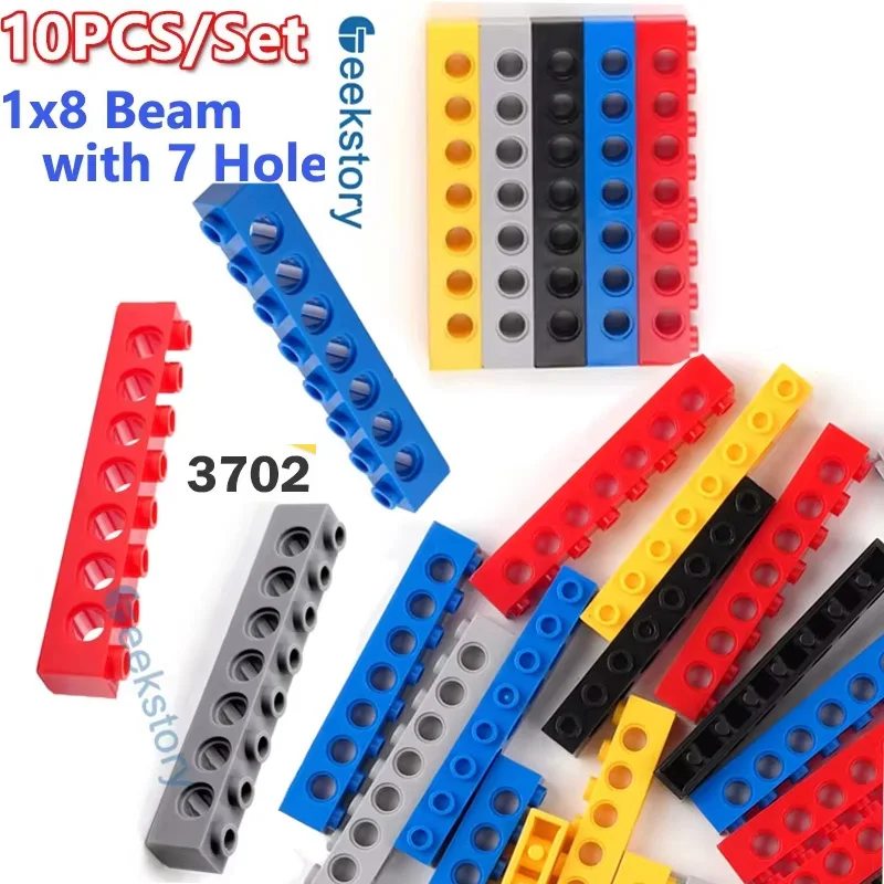 10PCS MOC 1x8 Beam With 7 Holes Technology Building Block Parts Toy Kids Gift Assembly 3702 Educational Small Bricks Accessories
10PCS MOC 1x8 Beam With 7 Holes Technology Building Block Parts Toy Kids Gift Assembly 3702 Educational Small Bricks Accessories
