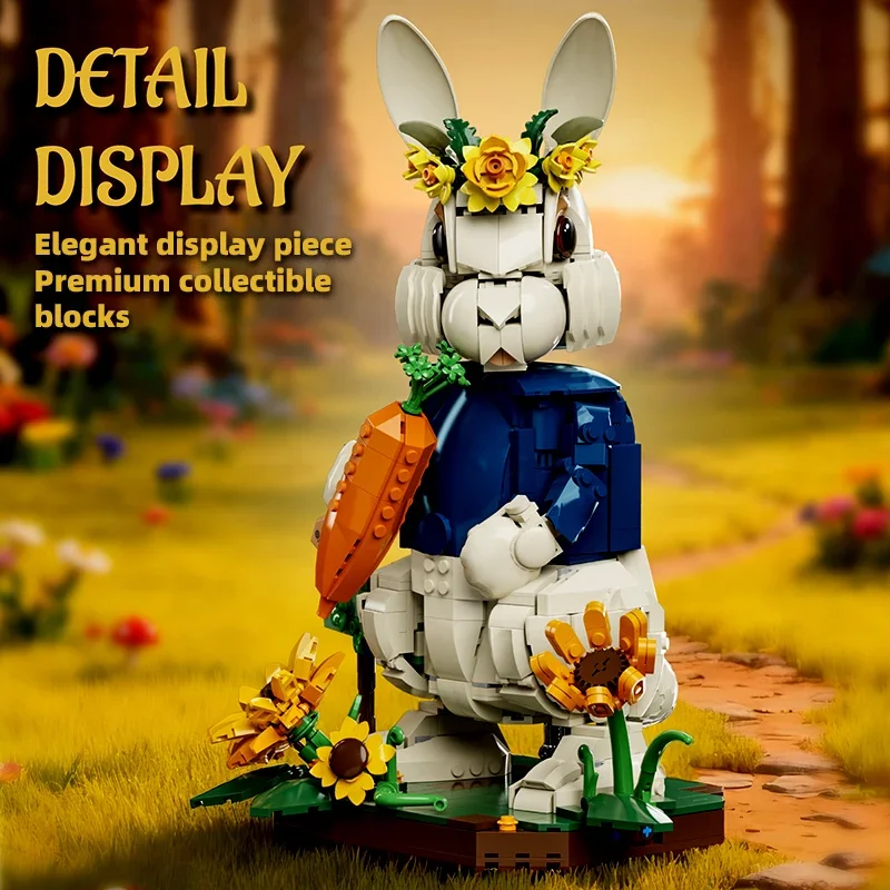 Pastoral Rabbit Building Blocks 1258Pcs With Gift Box Creative Animal Assembly Toys Home Ornament Kids Birthday Gift
Pastoral Rabbit Building Blocks 1258Pcs With Gift Box Creative Animal Assembly Toys Home Ornament Kids Birthday Gift