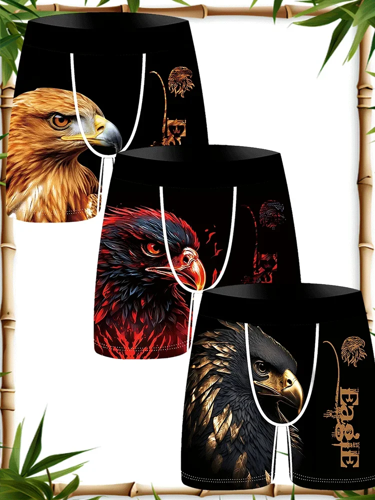 3pcs Forest Animal 3D Printed Men's Underwear Ice Silk Cool Highly Elastic Comfortable Breathable Quick-drying Men's Underpants
3pcs Forest Animal 3D Printed Men's Underwear Ice Silk Cool Highly Elastic Comfortable Breathable Quick-drying Men's Underpants