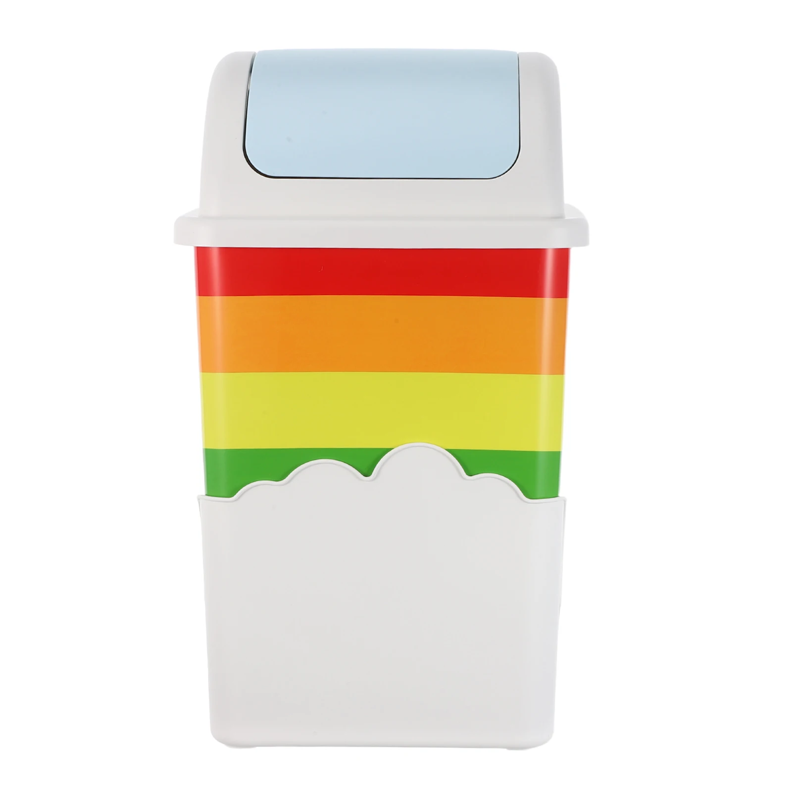 1Pcs Cloud Rainbow Creative Trash Can Large Capacity Low Noise Lid Waste Bin for Home Kitchen Living Room Rubbish Holder
1Pcs Cloud Rainbow Creative Trash Can Large Capacity Low Noise Lid Waste Bin for Home Kitchen Living Room Rubbish Holder