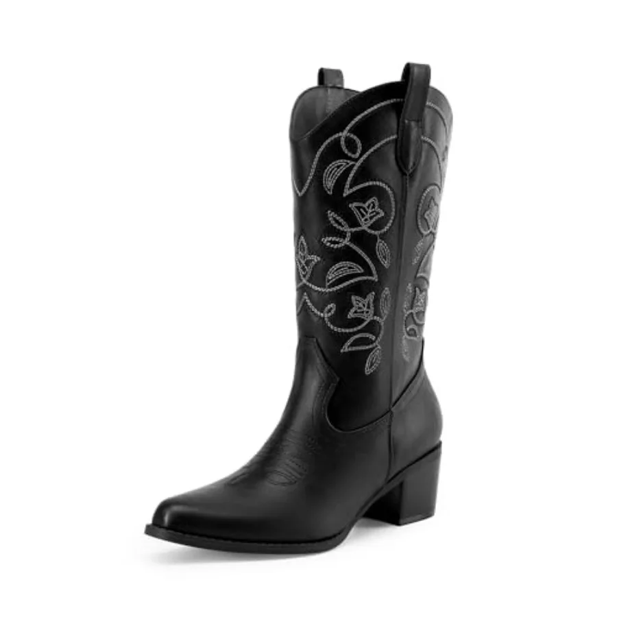 DREAM PAIRS Cowboy Boots for Women Cowgirl Western Boots Fashion Embroidery Stitched Chunky Heel Mid Calf Boots
DREAM PAIRS Cowboy Boots for Women Cowgirl Western Boots Fashion Embroidery Stitched Chunky Heel Mid Calf Boots