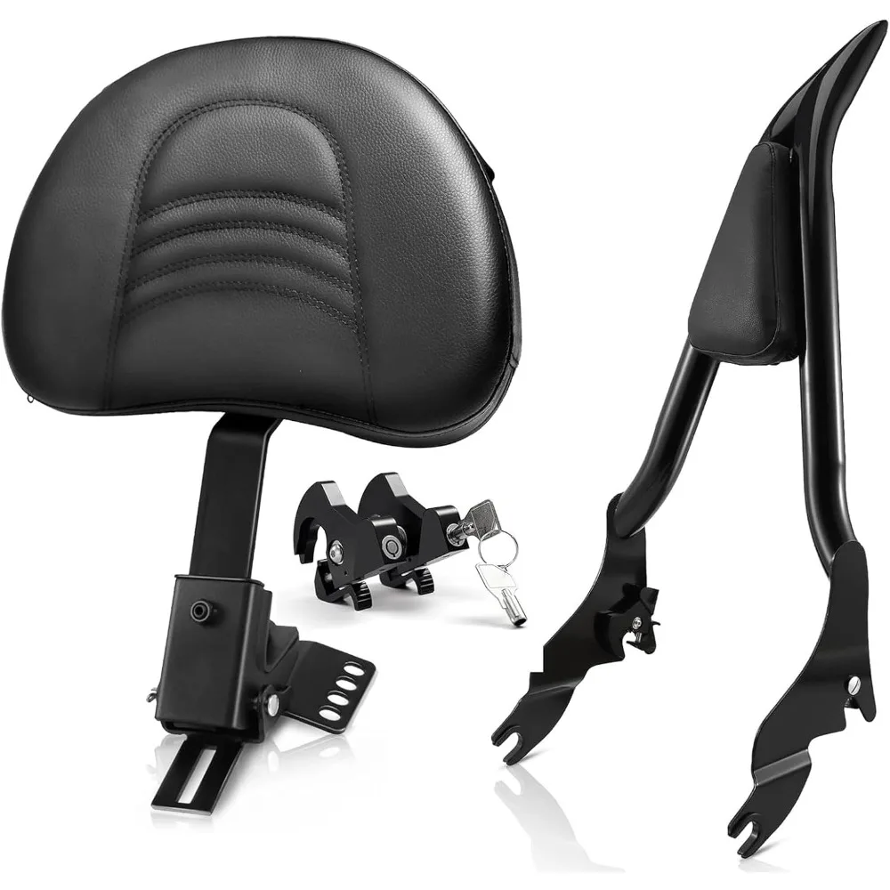 Регулируемая подключаемая передняя спинка сиденья водителя мотоцикла и съемная спинка для пассажира со сборкой 28 дюймов подходит для Harl
Регулируемая подключаемая передняя спинка сиденья водителя мотоцикла и съемная спинка для пассажира со сборкой 28 дюймов подходит для Harl