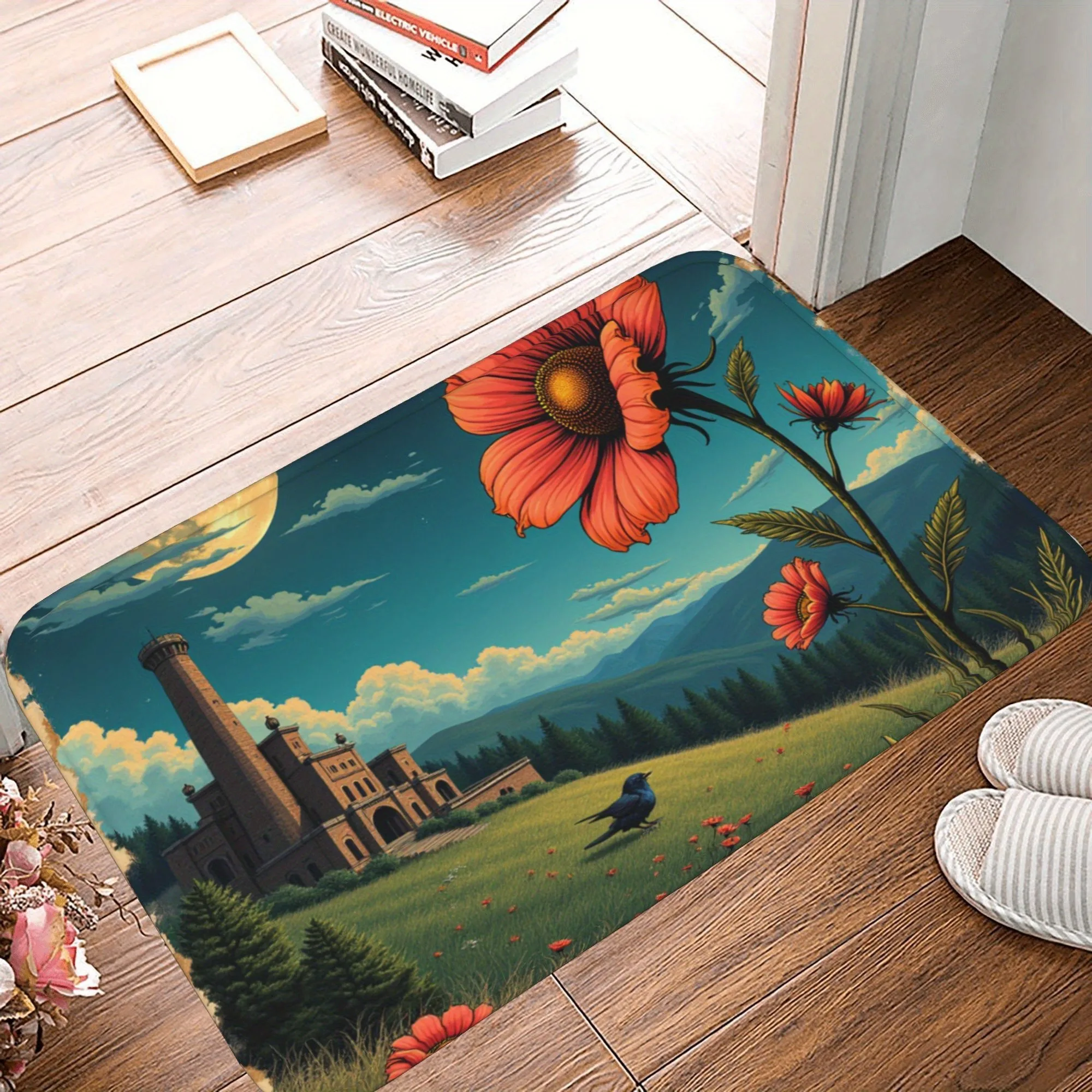 1PC Sunlit Blossom Valley Kitchen Rug Non-Slip Door Mat Pop design Bathroom Rug Bath Mat Carpet for Home Sink Laundry Decoreeree
1PC Sunlit Blossom Valley Kitchen Rug Non-Slip Door Mat Pop design Bathroom Rug Bath Mat Carpet for Home Sink Laundry Decoreeree
