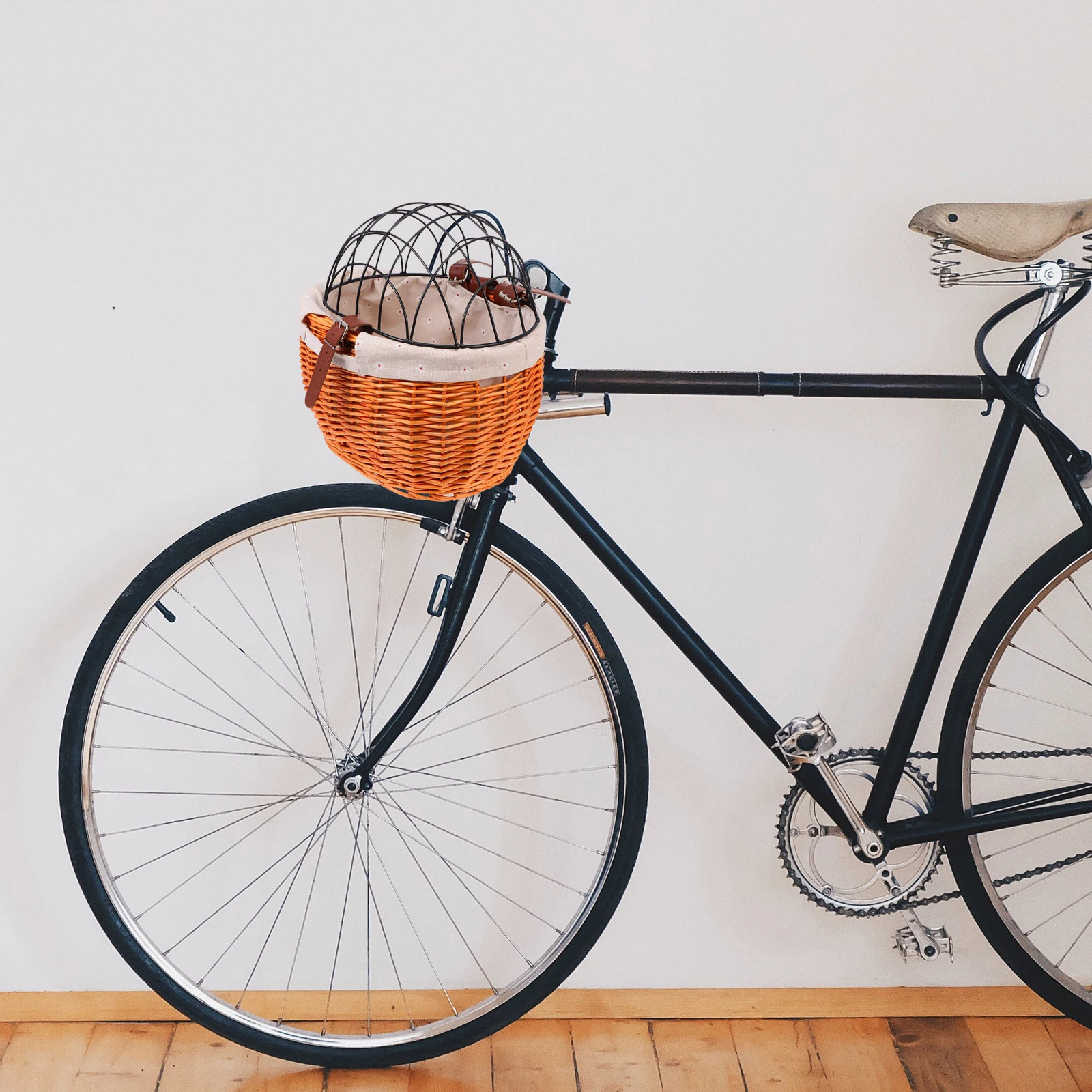 1pc Rattan Woven Bike Basket Sturdy Durable Storage Front Pannier For Pet Dog Cat Vegetable Shopping Cycling Accessory
1pc Rattan Woven Bike Basket Sturdy Durable Storage Front Pannier For Pet Dog Cat Vegetable Shopping Cycling Accessory