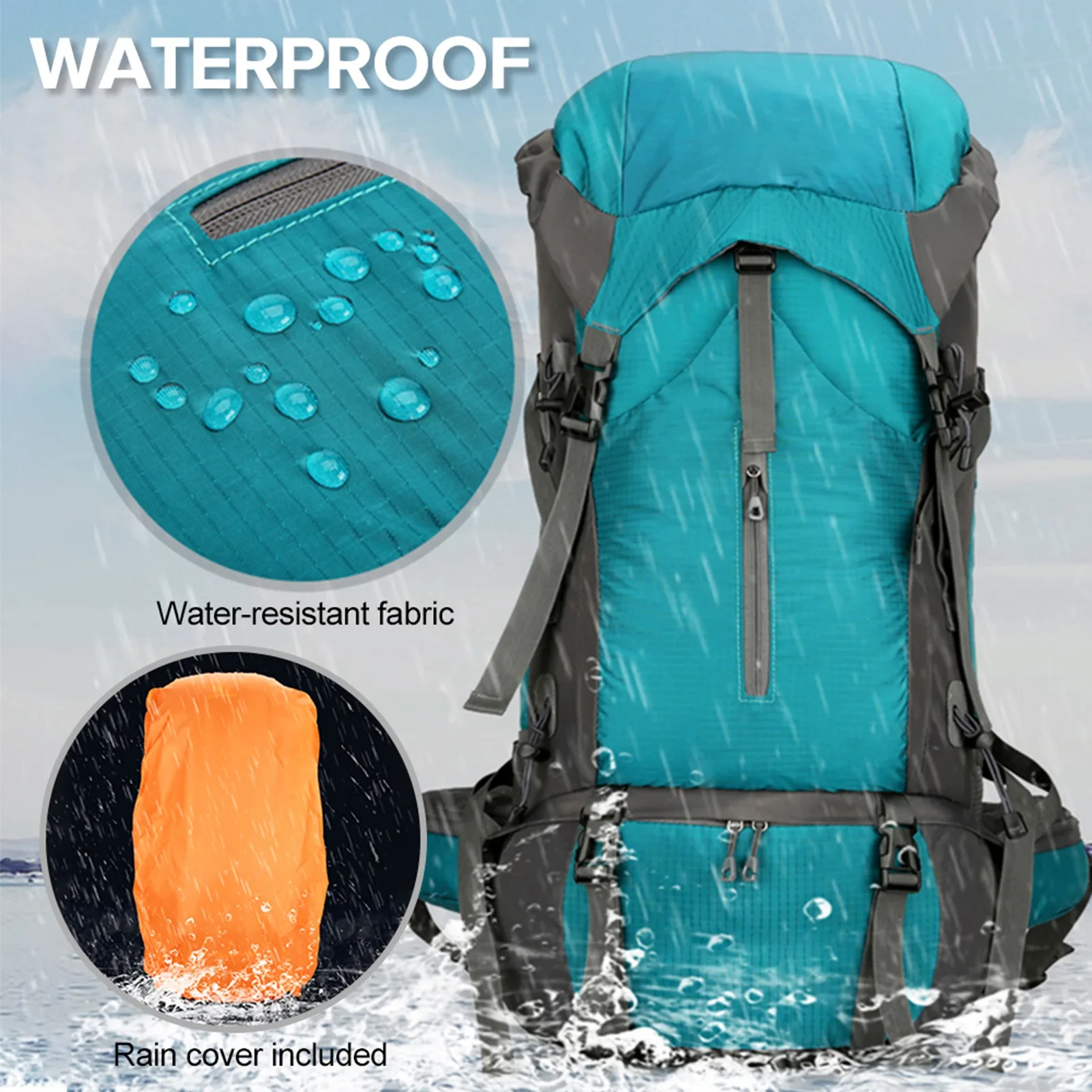 70L Hiking Backpack Water-resistant Climbing Camping Backpack Travel Daypack with Rain Cover camping backpack climbing backpack
70L Hiking Backpack Water-resistant Climbing Camping Backpack Travel Daypack with Rain Cover camping backpack climbing backpack