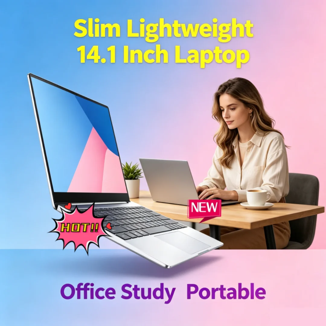 2026 Hot New 14.1 Inch Ultra Thin Laptop Intel N95 Win11 DDR4 16GB 32GB RAM 2TB SSD Slim Business Student Notebook PC
2026 Hot New 14.1 Inch Ultra Thin Laptop Intel N95 Win11 DDR4 16GB 32GB RAM 2TB SSD Slim Business Student Notebook PC