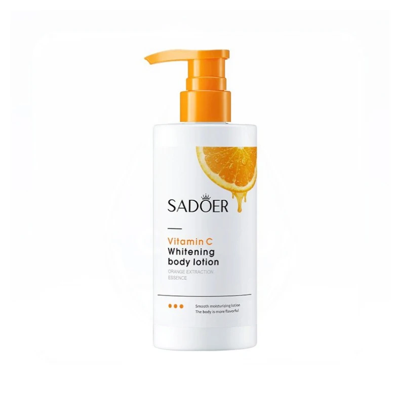 SADOER Vitamin C Whitening Body Lotion Moisturizing and hydrating Nourishes the skin Glows and fades spots
SADOER Vitamin C Whitening Body Lotion Moisturizing and hydrating Nourishes the skin Glows and fades spots