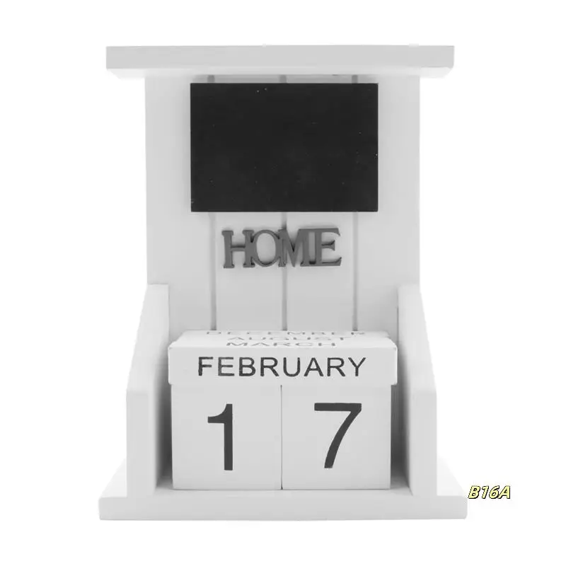 Wooden Desk Block Calendar-Perpetual Calendar Month Date Display Home Office Decoration (White)
Wooden Desk Block Calendar-Perpetual Calendar Month Date Display Home Office Decoration (White)