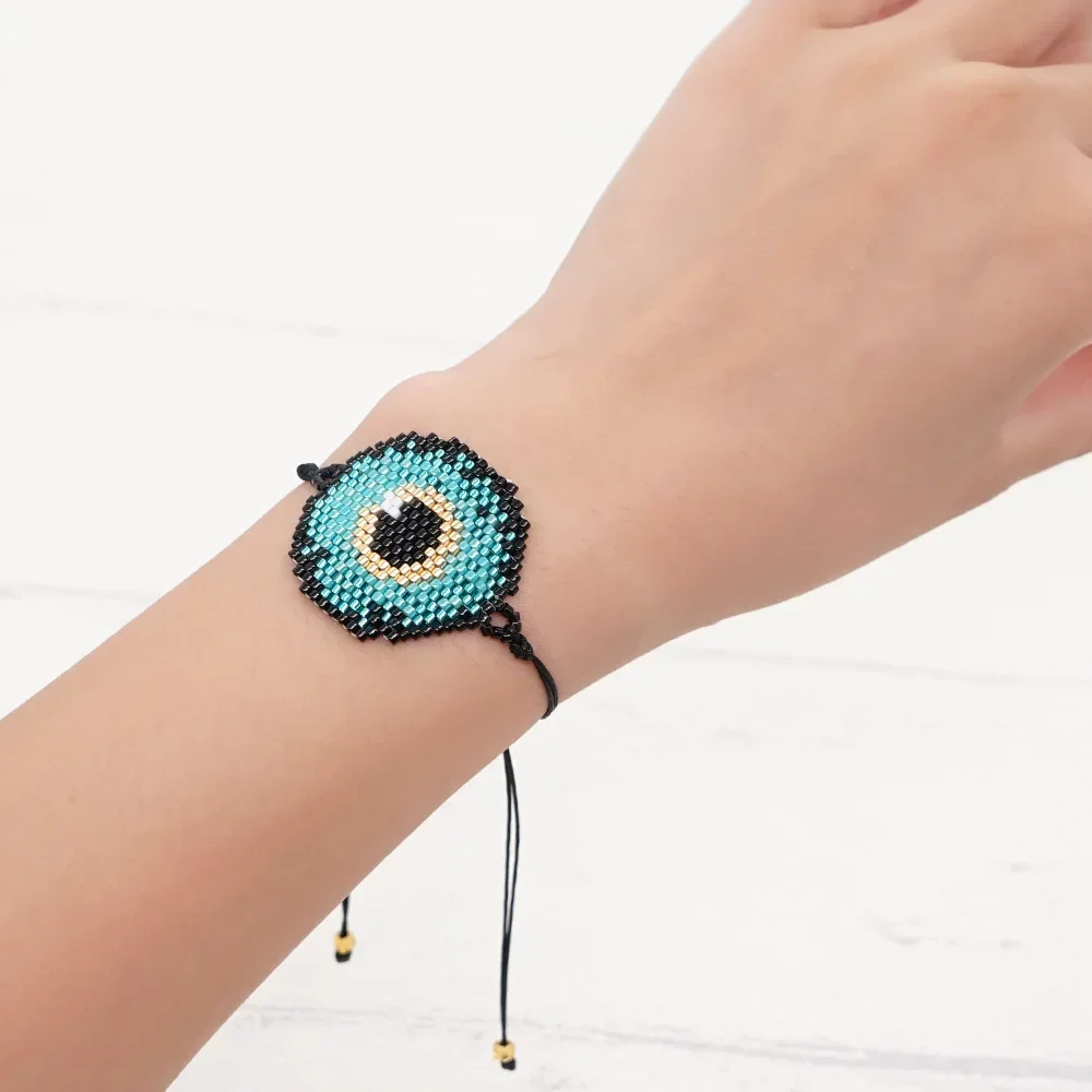 Rice Bead Bracelet Hand knitting Beading fashion DIY Simple Evil eye female Bohemia Adjustable Roundness Design Beaded bracelet
Rice Bead Bracelet Hand knitting Beading fashion DIY Simple Evil eye female Bohemia Adjustable Roundness Design Beaded bracelet