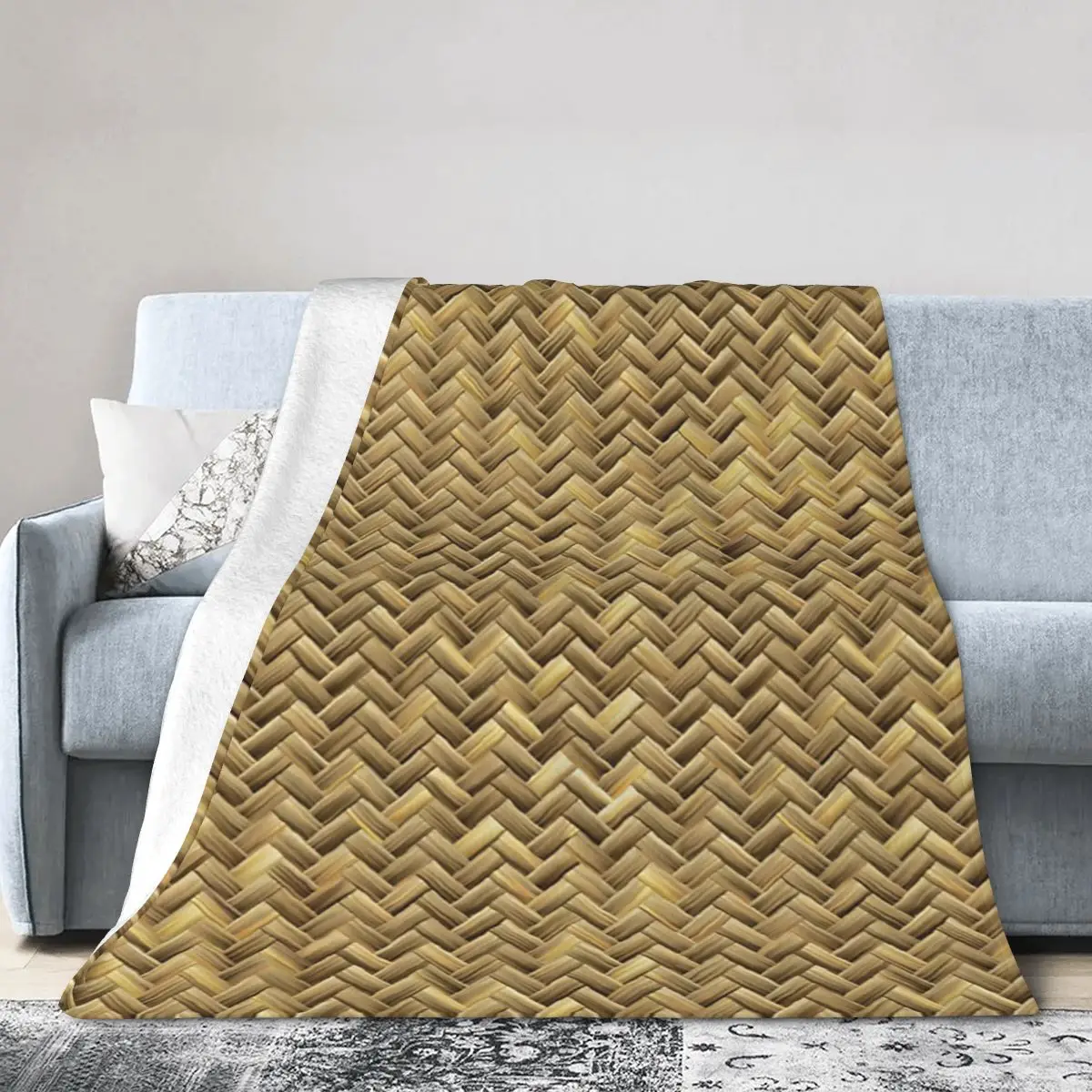 Basketweave Wicker Pattern Bed Blanket Bed Covers Luxury Blanket Flannel Blanket Air conditioning blanket 
Basketweave Wicker Pattern Bed Blanket Bed Covers Luxury Blanket Flannel Blanket Air conditioning blanket
