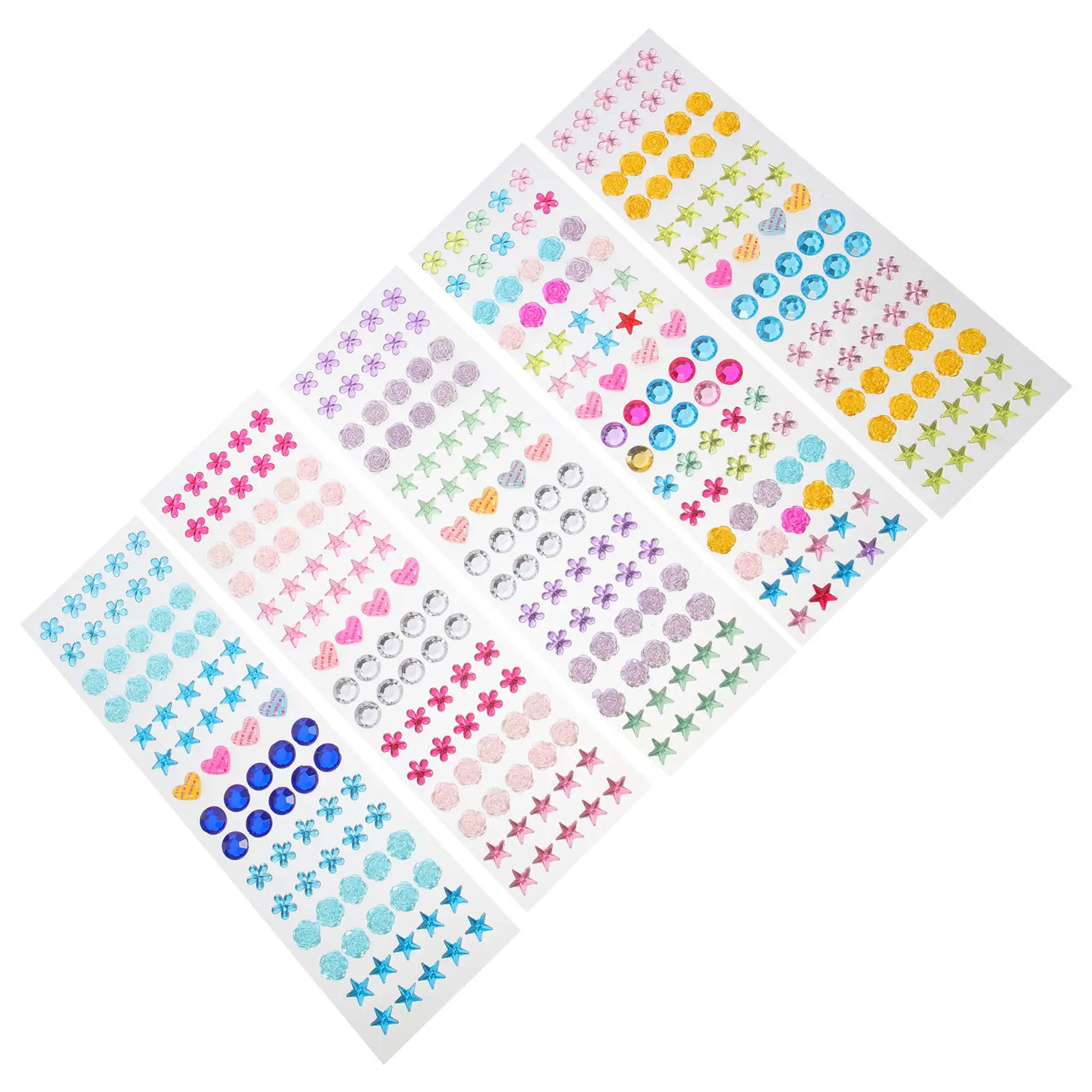5 Sheets Bright Acrylic Rhinestone Stickers Colored Diamond Decals Self-Adhesive Craft Gems for Scrapbooks Frames Phones Gifts
5 Sheets Bright Acrylic Rhinestone Stickers Colored Diamond Decals Self-Adhesive Craft Gems for Scrapbooks Frames Phones Gifts