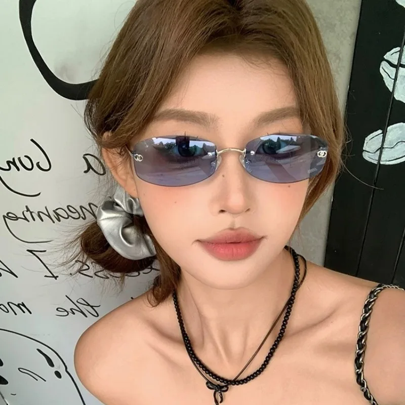 Rimless Sunglasses Rectangle Fashion Popular Women Men Shades Small Square Sun Glasses For Female male Summer Traveling Oculos
Rimless Sunglasses Rectangle Fashion Popular Women Men Shades Small Square Sun Glasses For Female male Summer Traveling Oculos