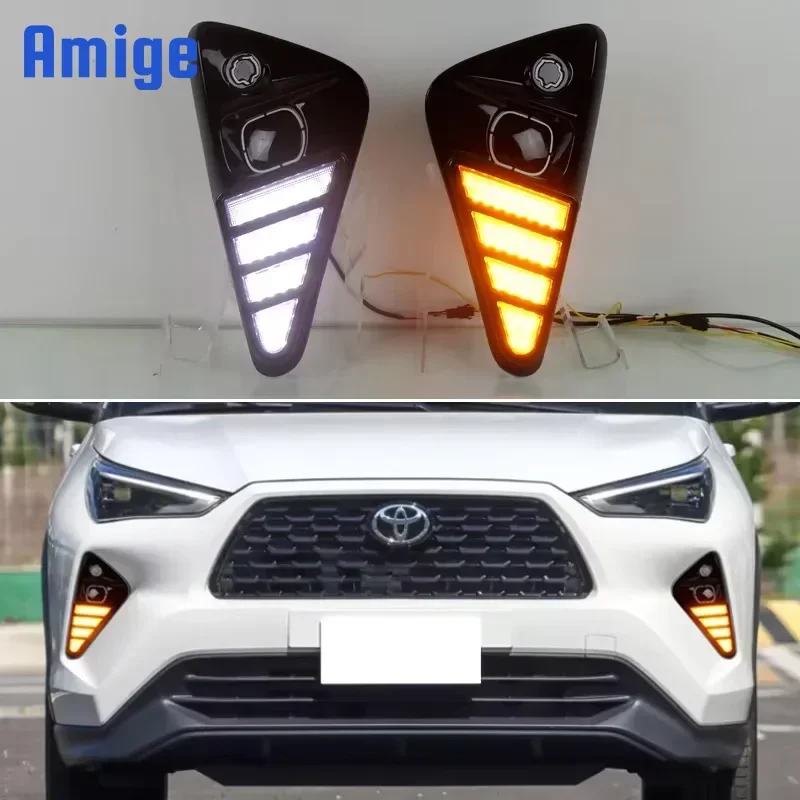 Автомобильные светодиодные DRL 12 В дневные ходовые огни для Toyota Yaris Cross 2023 2024, автоматические дневные фонари, динамические желтые указатели поворота, фары дальнего света
Автомобильные светодиодные DRL 12 В дневные ходовые огни для Toyota Yaris Cross 2023 2024, автоматические дневные фонари, динамические желтые указатели поворота, фары дальнего света