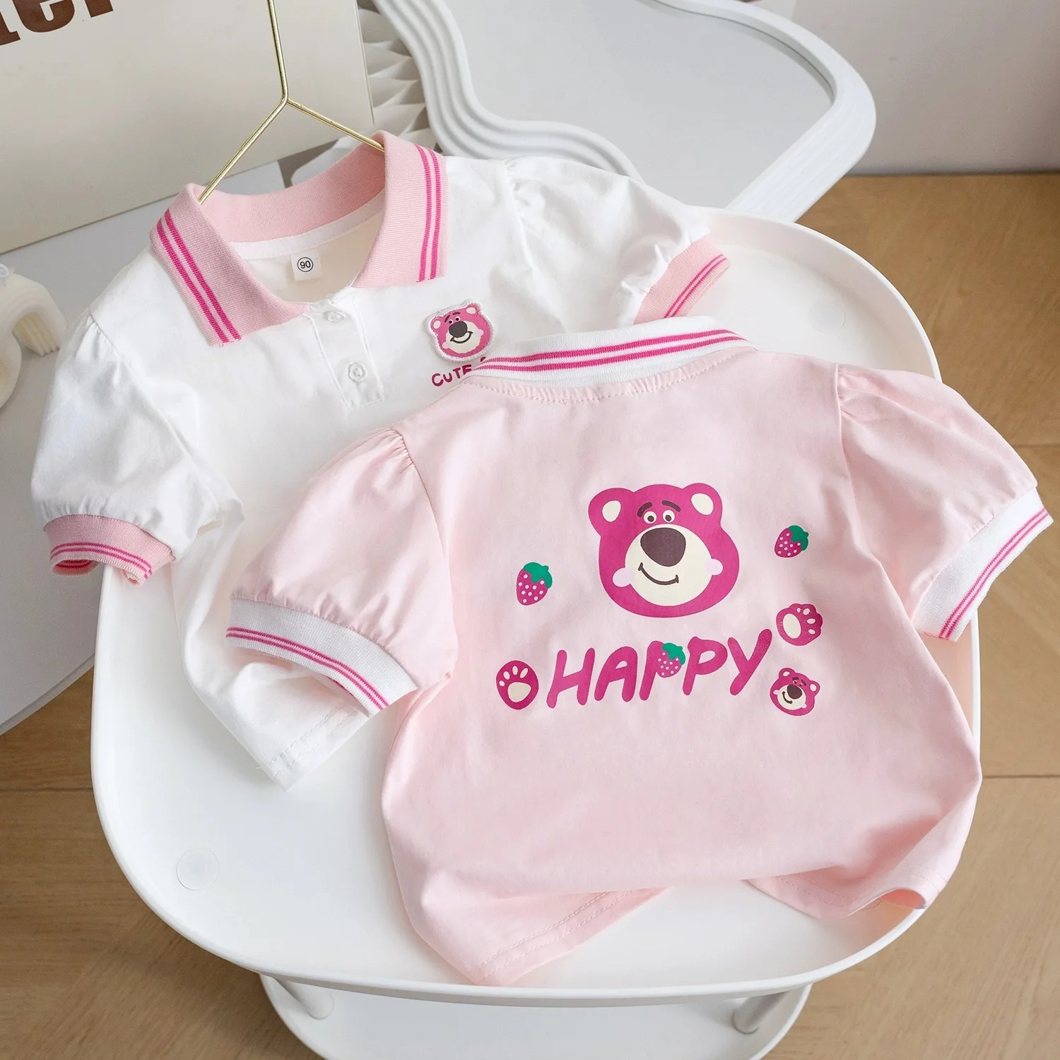 18M-6T summer children kids girls fashion cute cotton short sleeve polo shirt
18M-6T summer children kids girls fashion cute cotton short sleeve polo shirt