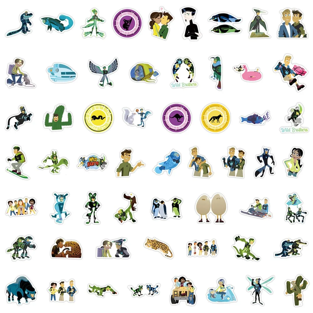 55pcs Cartoon Wild Kratt Graffiti Stickers Luggage Water Cup Stationery Mobile Phone Laptop Refrigerator Decoration DIY Decals
55pcs Cartoon Wild Kratt Graffiti Stickers Luggage Water Cup Stationery Mobile Phone Laptop Refrigerator Decoration DIY Decals