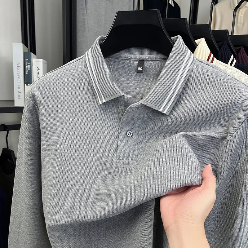 Camiseta Masculina De Manga Larga Primavera Y Otoño Blusa De Alta Gama De Ocio Empresarial
Camiseta Masculina De Manga Larga Primavera Y Otoño Blusa De Alta Gama De Ocio Empresarial