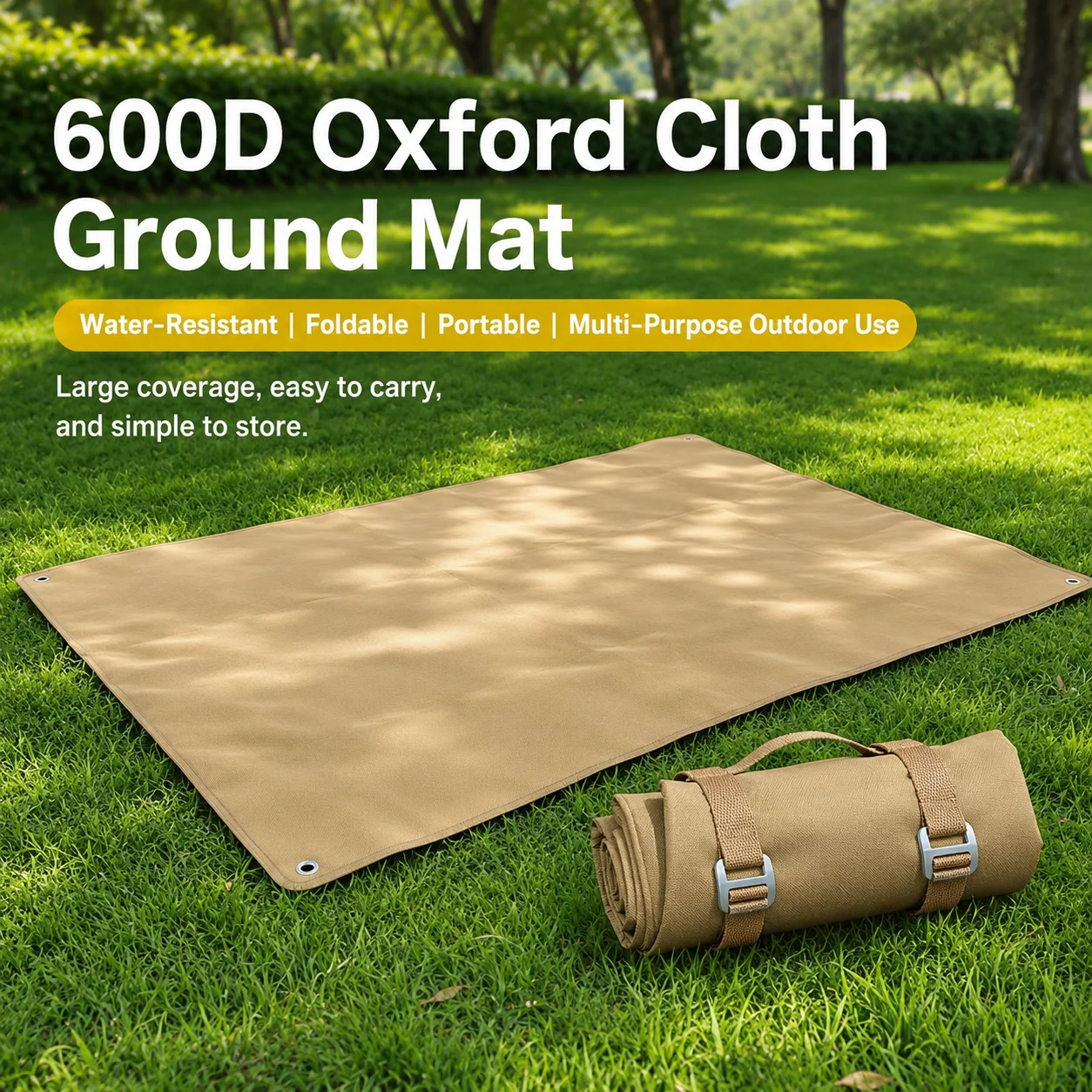 600D Oxford Cloth Waterproof Picnic Mat Outdoor Camping Tent Floor Ground Sheet Portable Beach Blanket for Hiking Picnic BBQ
600D Oxford Cloth Waterproof Picnic Mat Outdoor Camping Tent Floor Ground Sheet Portable Beach Blanket for Hiking Picnic BBQ