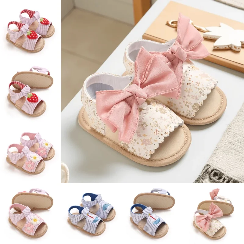 Baby Learning Walk Shoes, Striped Strawberry Ankle Strap Sandals, Soft Breathable Footwear for Infant Girls 0-18 Months
Baby Learning Walk Shoes, Striped Strawberry Ankle Strap Sandals, Soft Breathable Footwear for Infant Girls 0-18 Months