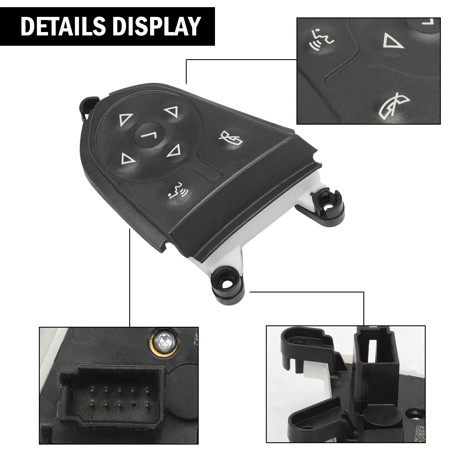 Переключатель управления звуком на рулевом колесе, совместимый с Silverado Sierra 1500 2500 3500 Suburban Tahoe 23262276 
Переключатель управления звуком на рулевом колесе, совместимый с Silverado Sierra 1500 2500 3500 Suburban Tahoe 23262276