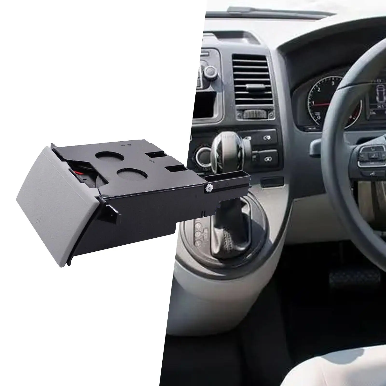 Front Drinks Holder 7H285860130T Car Accessories Cup Holder Grey Auto Parts RHD Replacement for VW Transporter T5 2003-2017
Front Drinks Holder 7H285860130T Car Accessories Cup Holder Grey Auto Parts RHD Replacement for VW Transporter T5 2003-2017