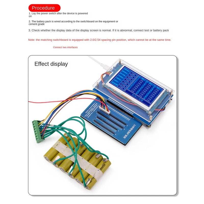 Battery Pack Voltage Tester Voltage Tester With Expansion Board+Power Cord 3Mv Differential Pressure Repair Equalizer
Battery Pack Voltage Tester Voltage Tester With Expansion Board+Power Cord 3Mv Differential Pressure Repair Equalizer