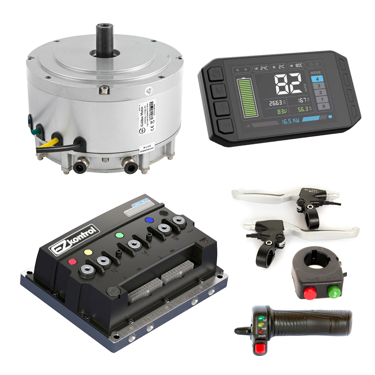 New Golden Motor Liquid Cooling 48V/72V 3KW BLDC Electric Motorcycle Motor Conversion Kit With Controller
New Golden Motor Liquid Cooling 48V/72V 3KW BLDC Electric Motorcycle Motor Conversion Kit With Controller