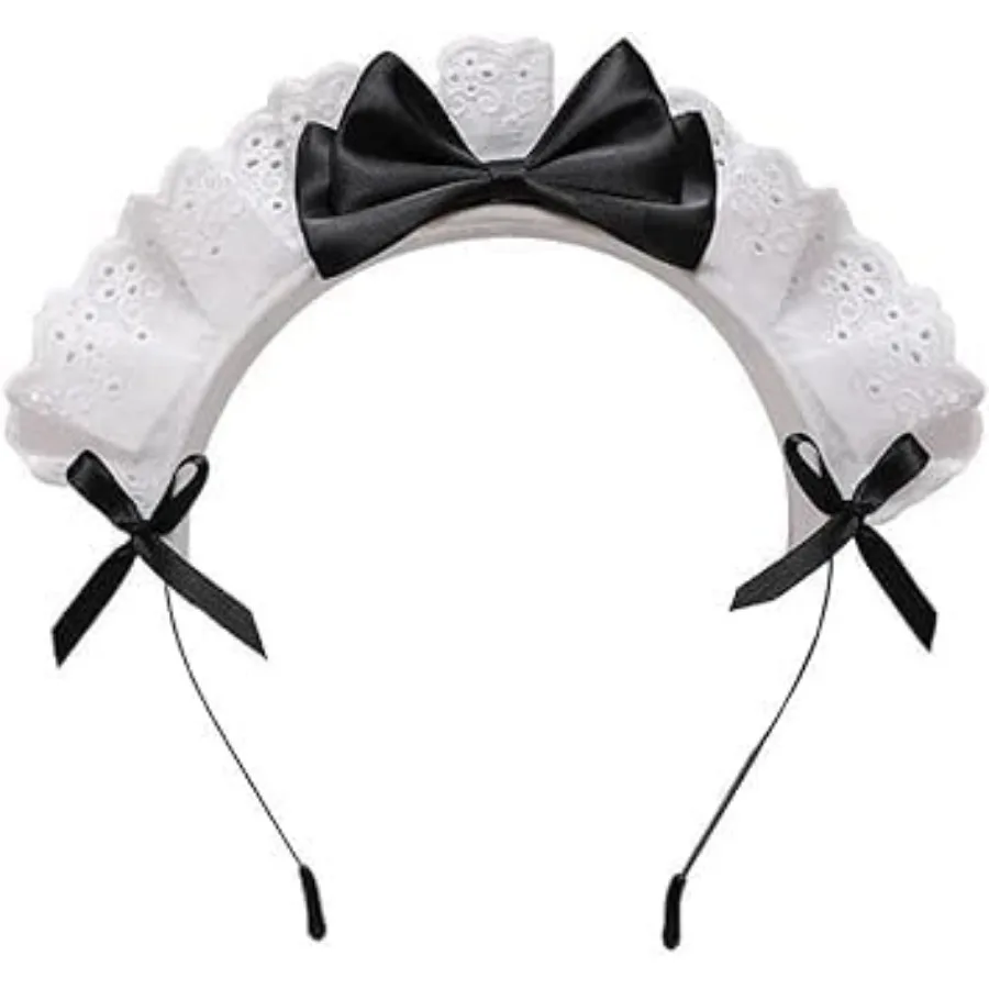 Black Women Girls for Lolita Headband Lace Bow Hair Band Maid Anime Cosplay Headwear Ribbon Bowknot Women's Fashion Headbands C
Black Women Girls for Lolita Headband Lace Bow Hair Band Maid Anime Cosplay Headwear Ribbon Bowknot Women's Fashion Headbands C