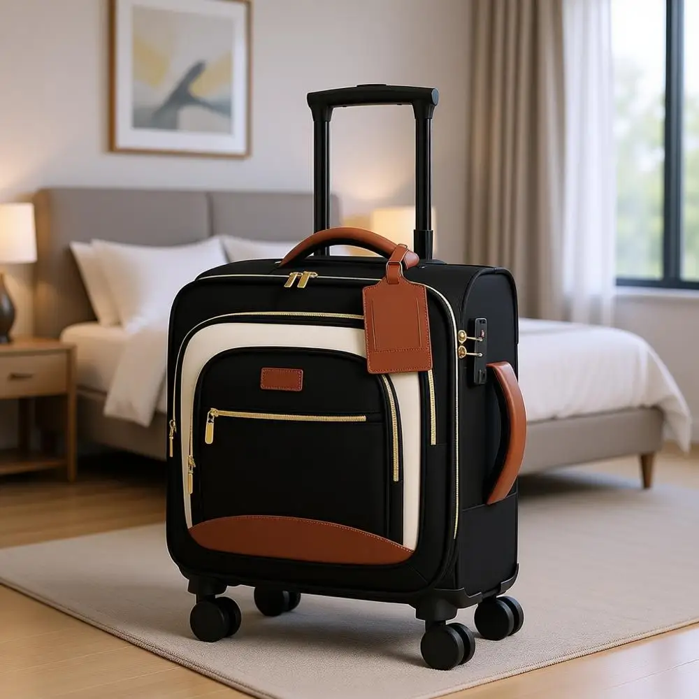 Чемодан на 18 колесах для ручной клади под сиденье, чемодан-спиннер на 16 дюймов для авиаперелетов и коротких поездок
Чемодан на 18 колесах для ручной клади под сиденье, чемодан-спиннер на 16 дюймов для авиаперелетов и коротких поездок