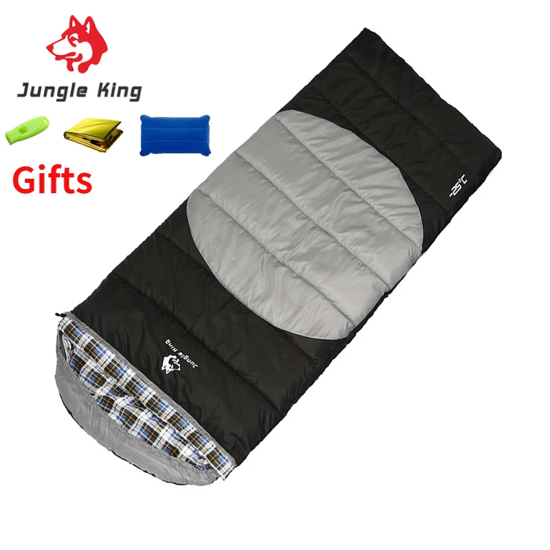 JUNGLE KING CY808 Autumn Winter Outdoor 190T Polyester Travel Sleeping Bag Warm Camping Double Dirty Cotton Sleeping Bag 2.9kg
JUNGLE KING CY808 Autumn Winter Outdoor 190T Polyester Travel Sleeping Bag Warm Camping Double Dirty Cotton Sleeping Bag 2.9kg