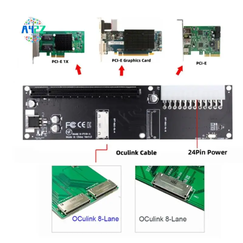 A42Z-Oculink SFF-8612 Адаптер 8X к PCIE X16 PCI-Express с 24-контактным портом питания ATX для видеокарты материнской платы
A42Z-Oculink SFF-8612 Адаптер 8X к PCIE X16 PCI-Express с 24-контактным портом питания ATX для видеокарты материнской платы