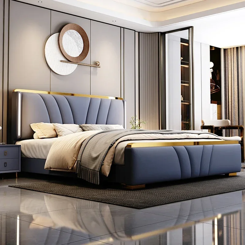 House King Size Double Bed House Modern Beauty Luxury Leather Comferter Bed Wedding Ergonomic Muebles Living Room Furniture
House King Size Double Bed House Modern Beauty Luxury Leather Comferter Bed Wedding Ergonomic Muebles Living Room Furniture