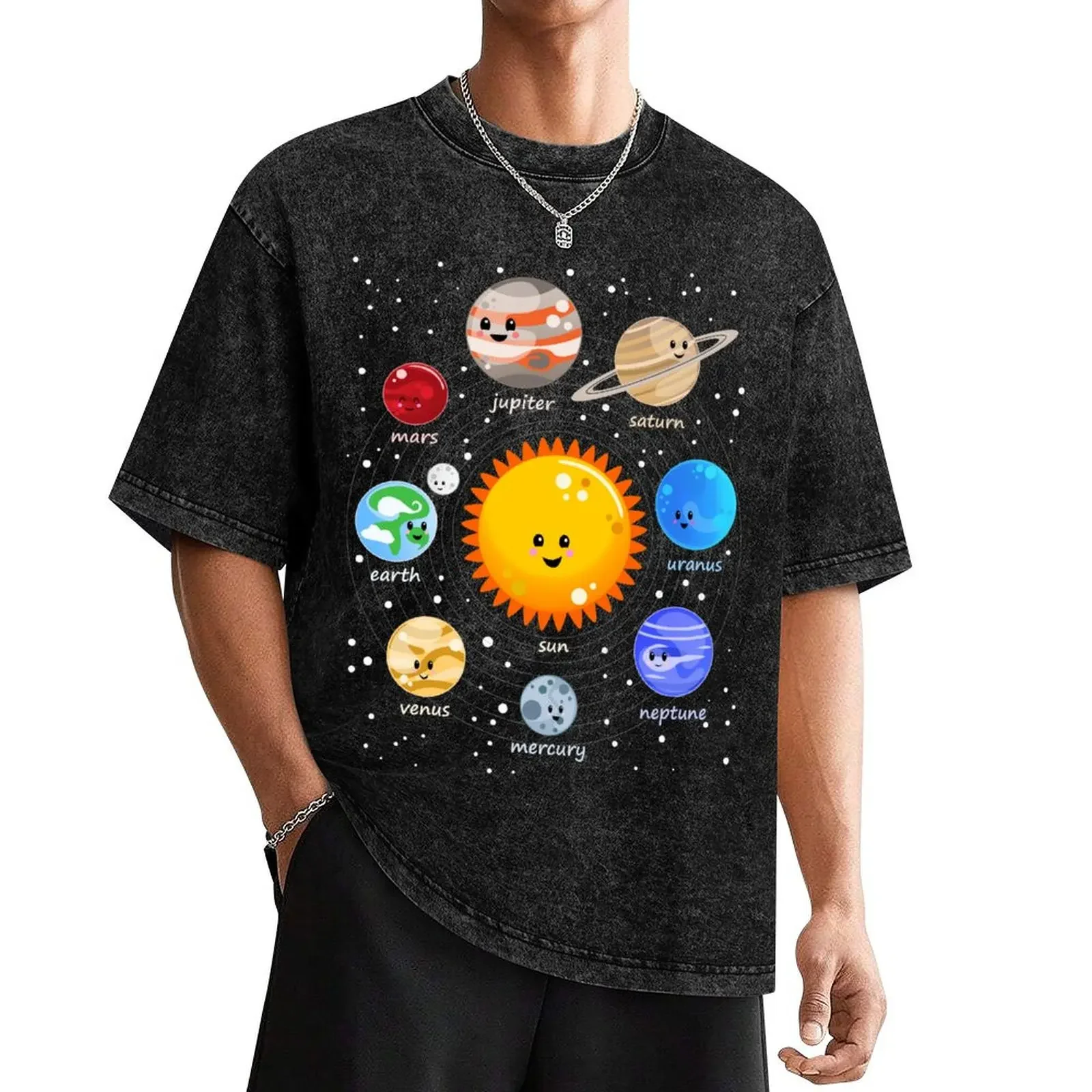 Solar system happy Kawaii style T-Shirt cheap stuff summer tops anime t shirts black t shirts for men
Solar system happy Kawaii style T-Shirt cheap stuff summer tops anime t shirts black t shirts for men
