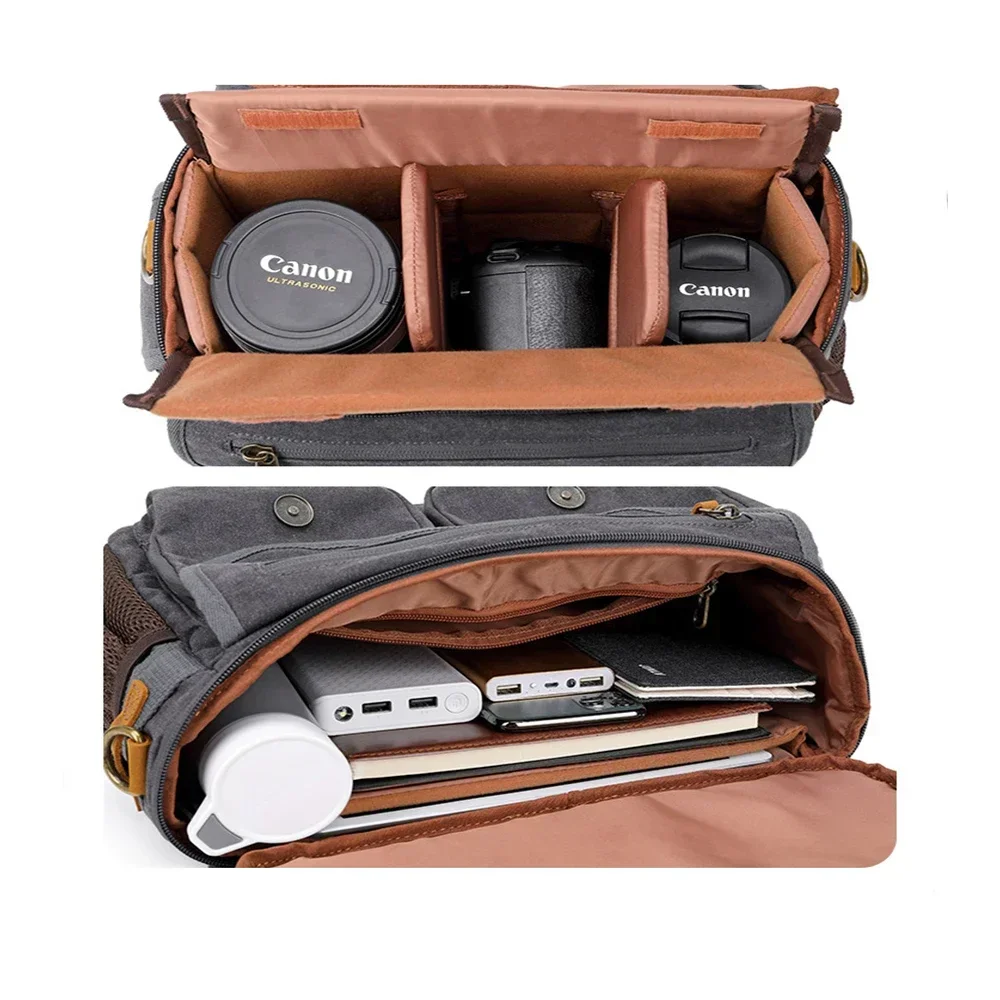 Retro Camera Bag Waterproof Photography Packages DSLR Shoulder Sling Case for Canvas Micro Single Messenger Men
Retro Camera Bag Waterproof Photography Packages DSLR Shoulder Sling Case for Canvas Micro Single Messenger Men