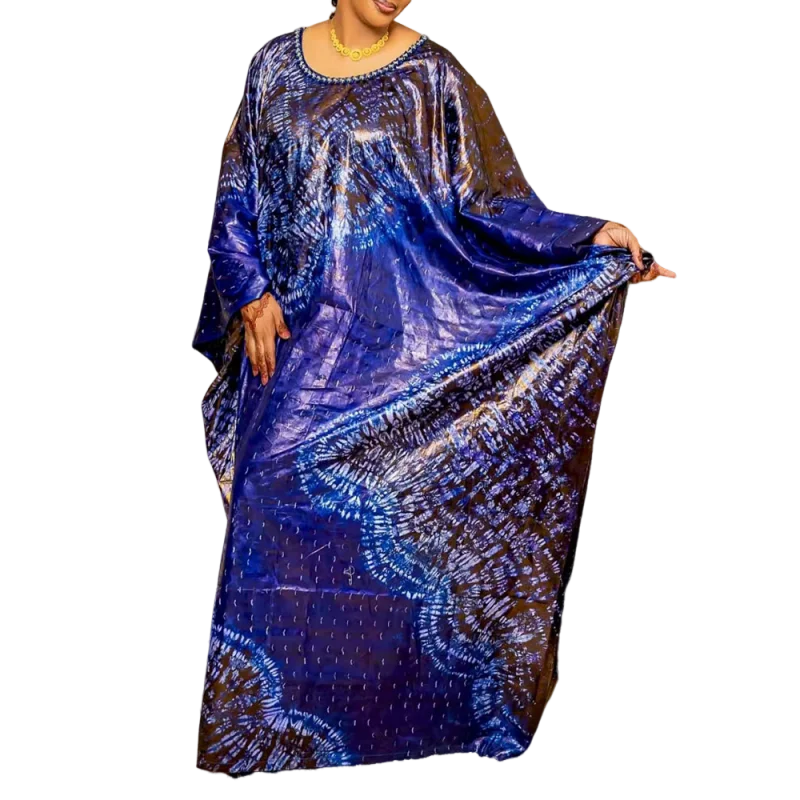 African coming-of-age celebration printed gown, elegant classic robe, party-themed dress
African coming-of-age celebration printed gown, elegant classic robe, party-themed dress