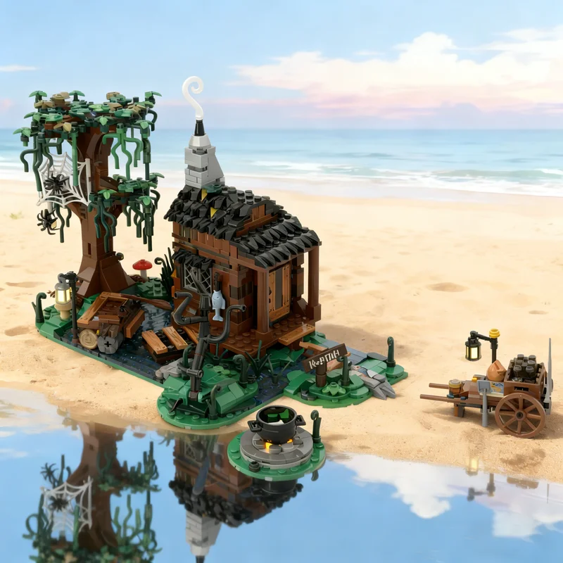 834pcs MOC Castle Bogwitch S Hut Model Building Blocks Toys Construction Assemble DIY Creative Education Christmas Gifts Idea
834pcs MOC Castle Bogwitch S Hut Model Building Blocks Toys Construction Assemble DIY Creative Education Christmas Gifts Idea