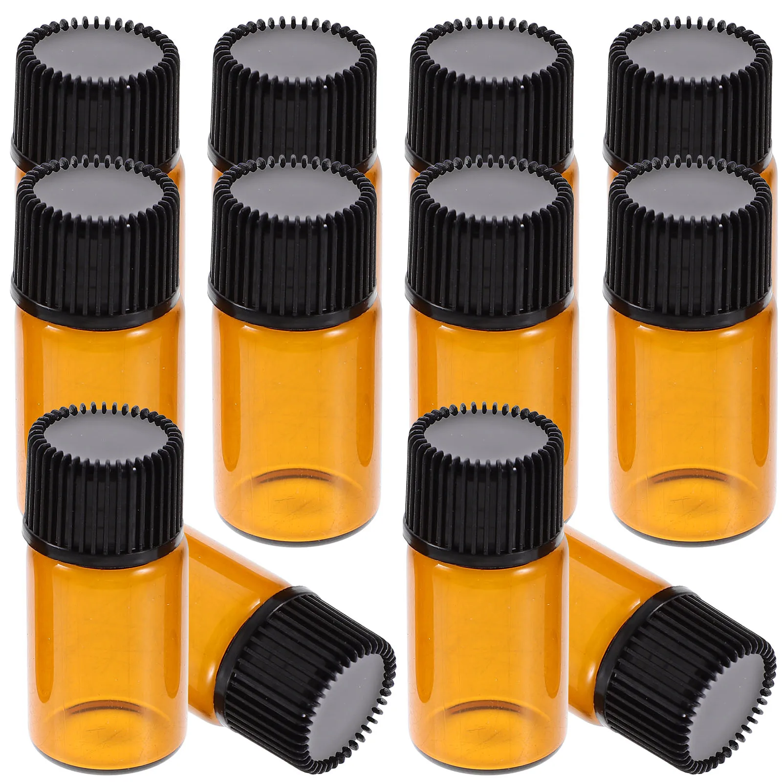 12 pc Essential Oil Bottle Dropper Amber Small Portable Vial Lab Glass Bottles Black Lid Empty Perfume Chemistry
12 pc Essential Oil Bottle Dropper Amber Small Portable Vial Lab Glass Bottles Black Lid Empty Perfume Chemistry