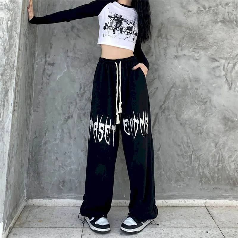 Straight Casual Pants Korean Style Women's Pants Oversized Jazz Pants Vintage Trousers Loose Sporty Streetwear Women Clothing
Straight Casual Pants Korean Style Women's Pants Oversized Jazz Pants Vintage Trousers Loose Sporty Streetwear Women Clothing