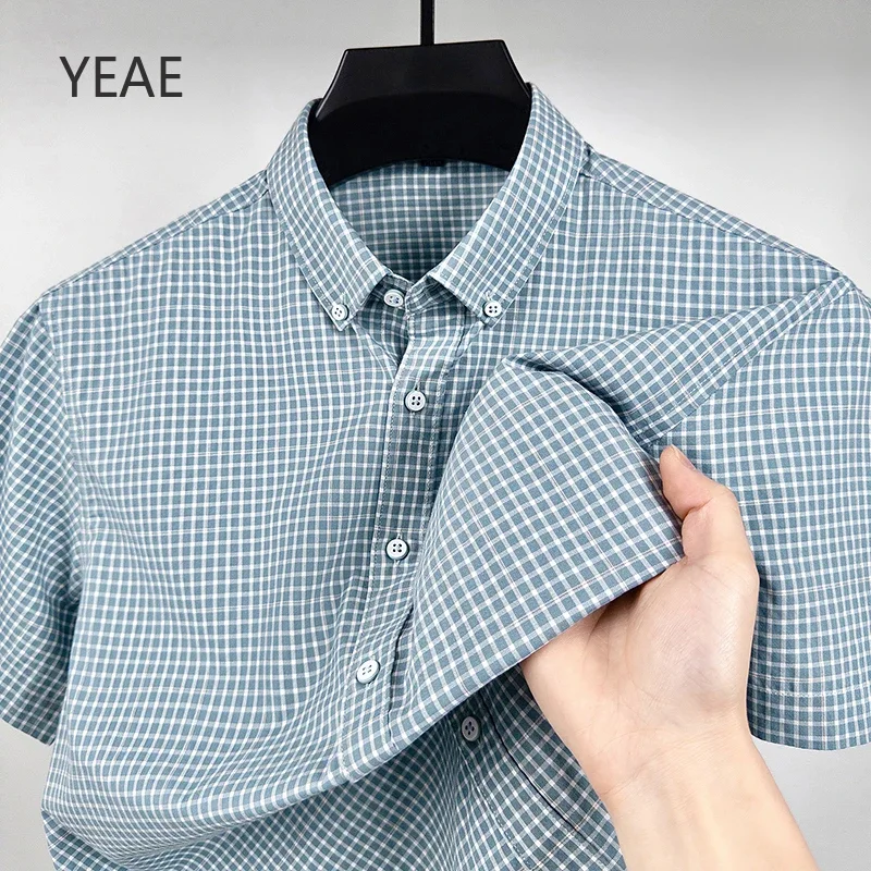 Billy Short Sleeve Cotton T Shirt Summer 2025 New Plaid Men's Shirts Casual Business Social Luxury Designer Clothing Compression
Billy Short Sleeve Cotton T Shirt Summer 2025 New Plaid Men's Shirts Casual Business Social Luxury Designer Clothing Compression