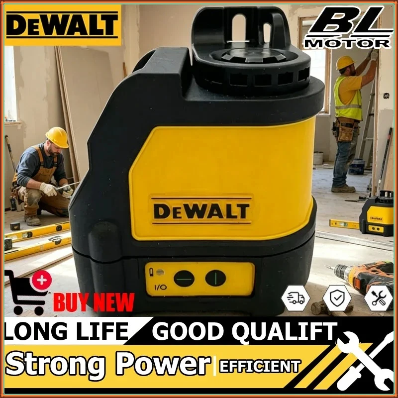DEWALT DW088CG Laser Level 2-Line High Precision Cross Green Light Automatic Alignment Rechargeable Portable Laser Level