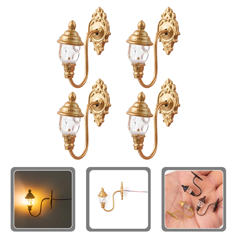 4 Pcs Wall Light Material DIY Sand Table Decor Building Materials Miniature Abs Landscape House Lights Lamp
4 Pcs Wall Light Material DIY Sand Table Decor Building Materials Miniature Abs Landscape House Lights Lamp