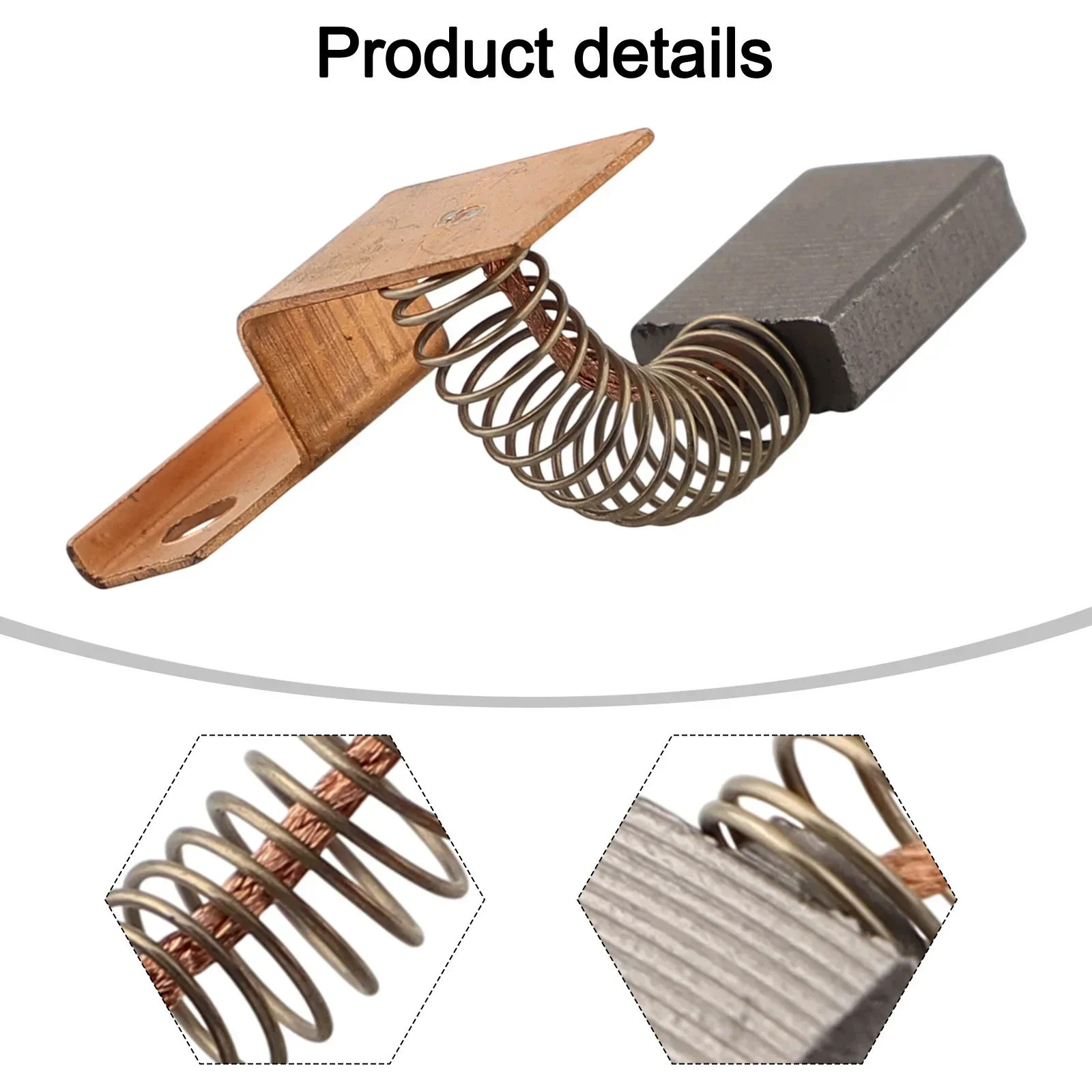 Motor Maintenance Carbon Brushes Motor Repair Parts 6 Piece Set Brush Springs Included Common Power Tool Component
Motor Maintenance Carbon Brushes Motor Repair Parts 6 Piece Set Brush Springs Included Common Power Tool Component
